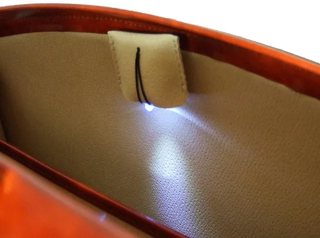 Pratesi Brunelleschi Briefcase in genuine leather - Brunelleschi Orange - SZN