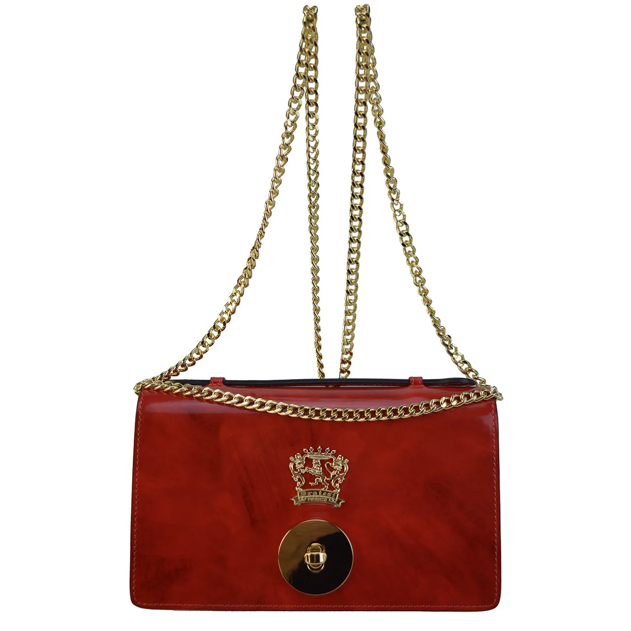 Pratesi Le Falle R194 Lady bag with chain shoulder - Brunelleschi Chianti - SZN