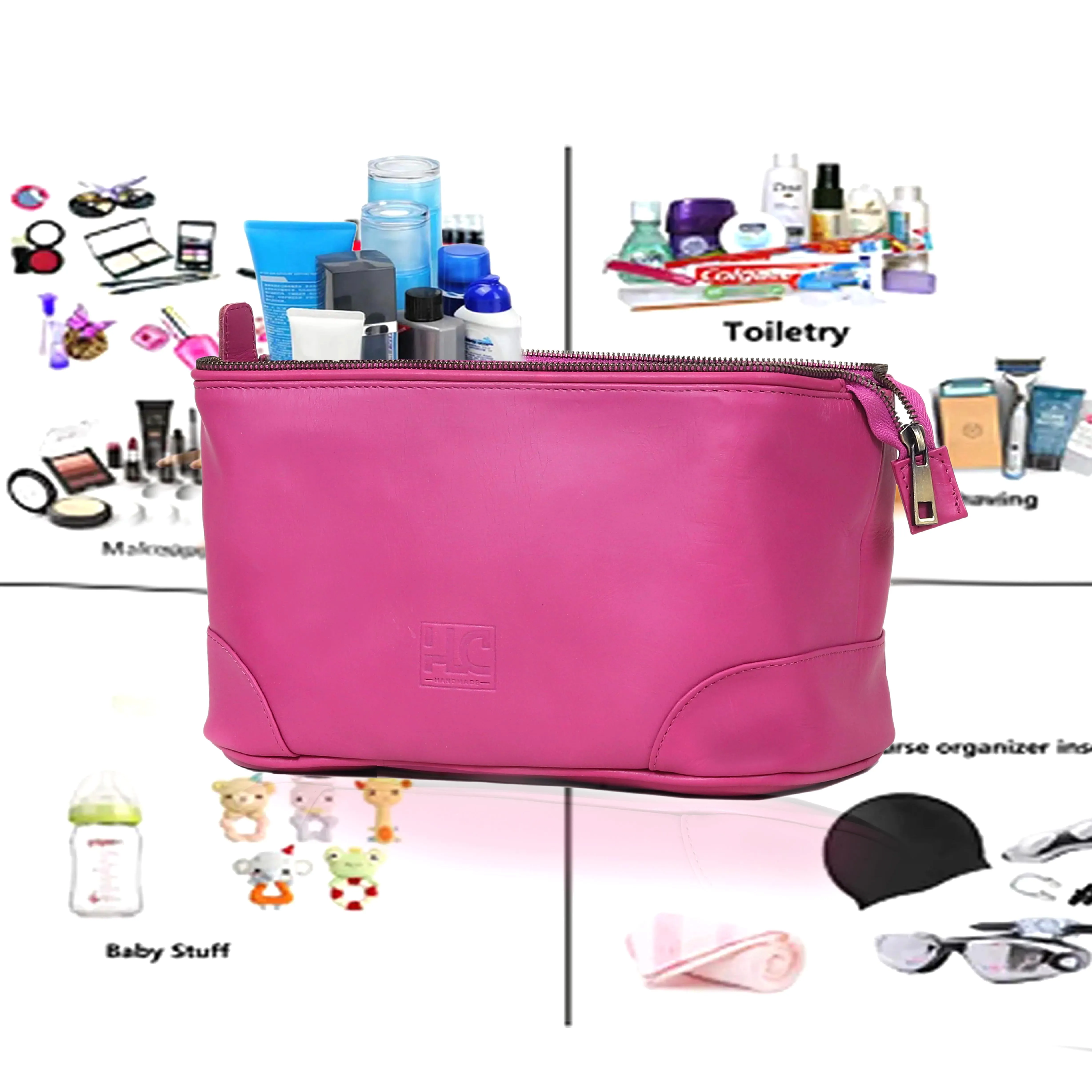 PREMIUM LEATHER TOILETRY DOPP KIT