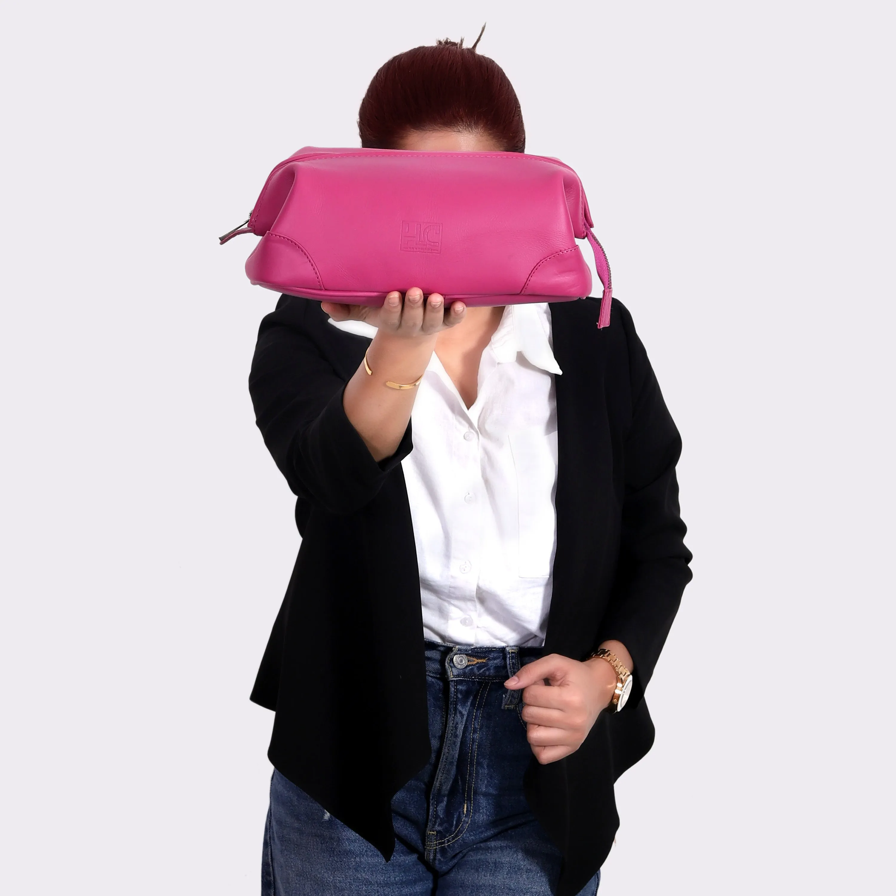PREMIUM LEATHER TOILETRY DOPP KIT
