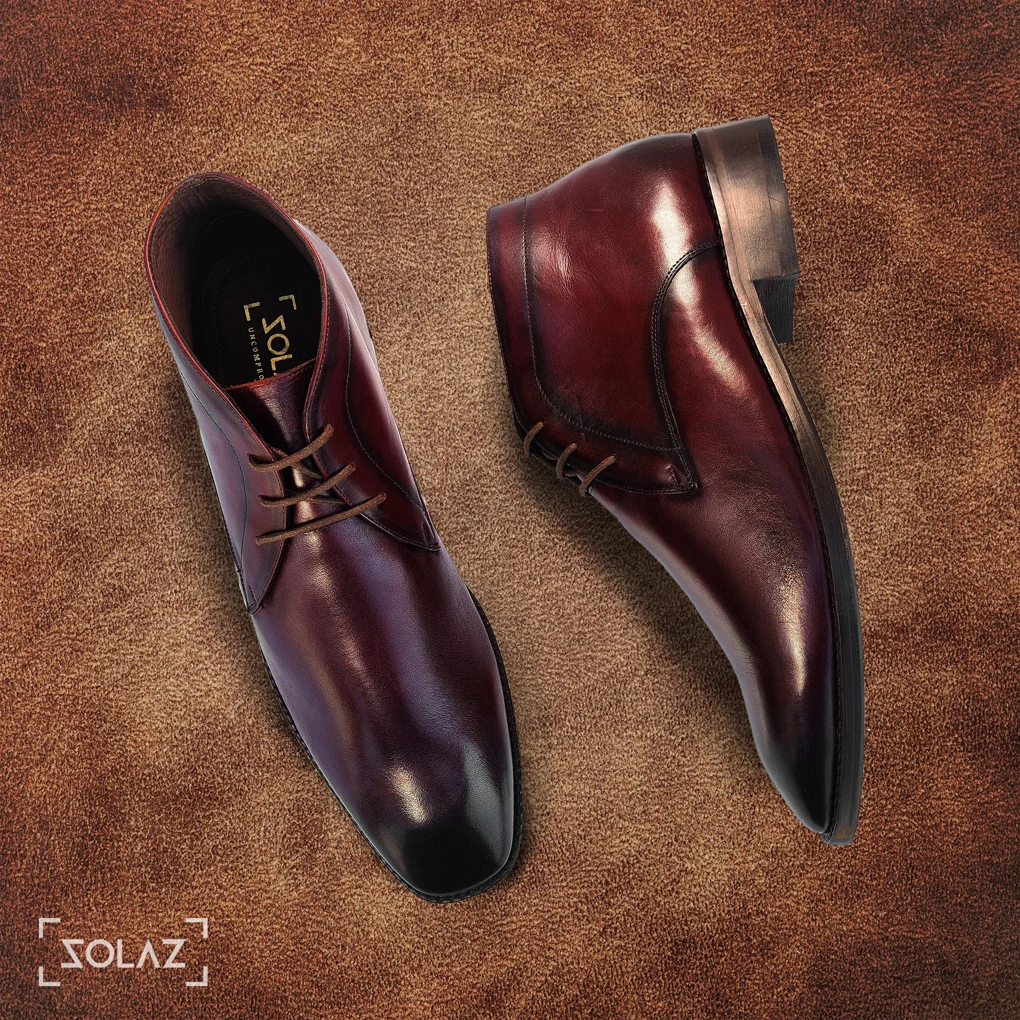 Premium Real Leather Solaz Chukka Boots for Men