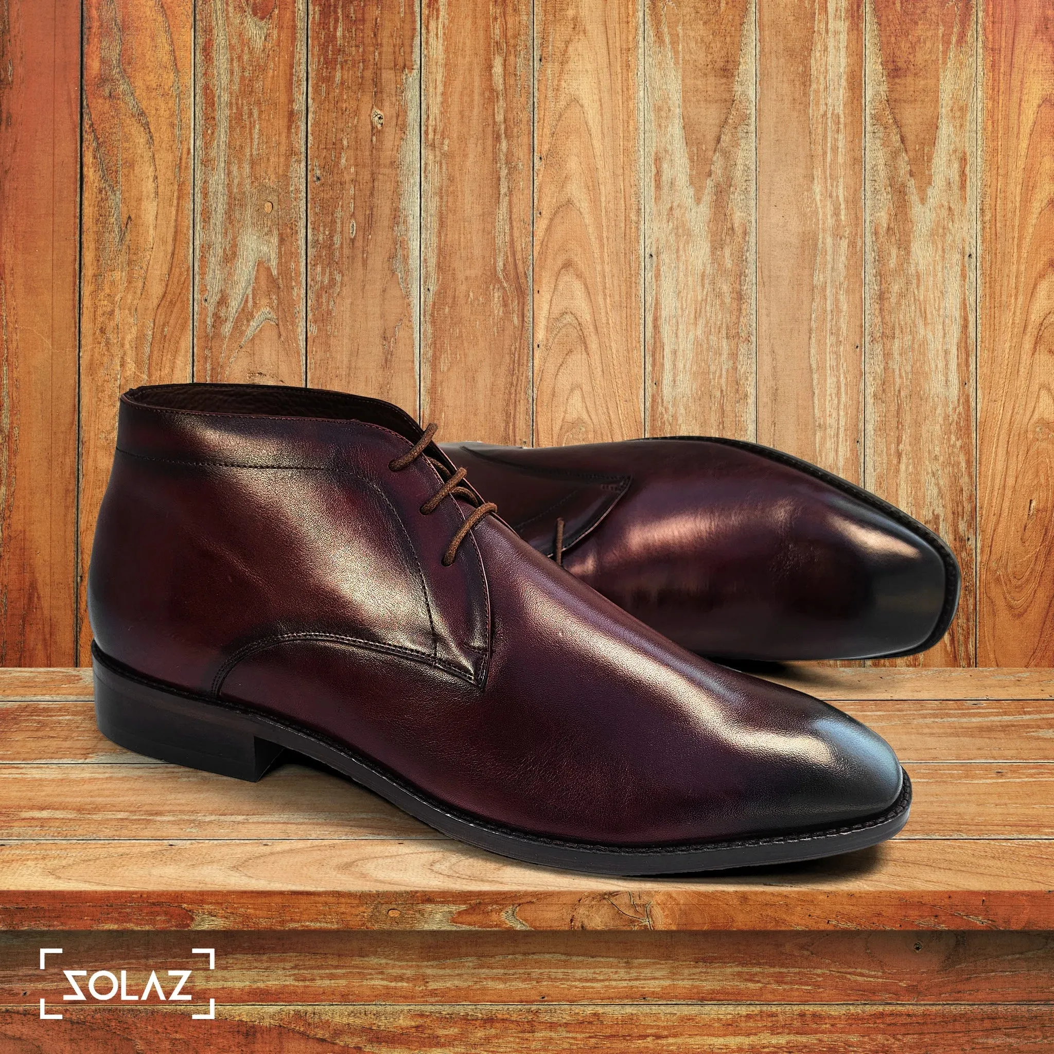Premium Real Leather Solaz Chukka Boots for Men