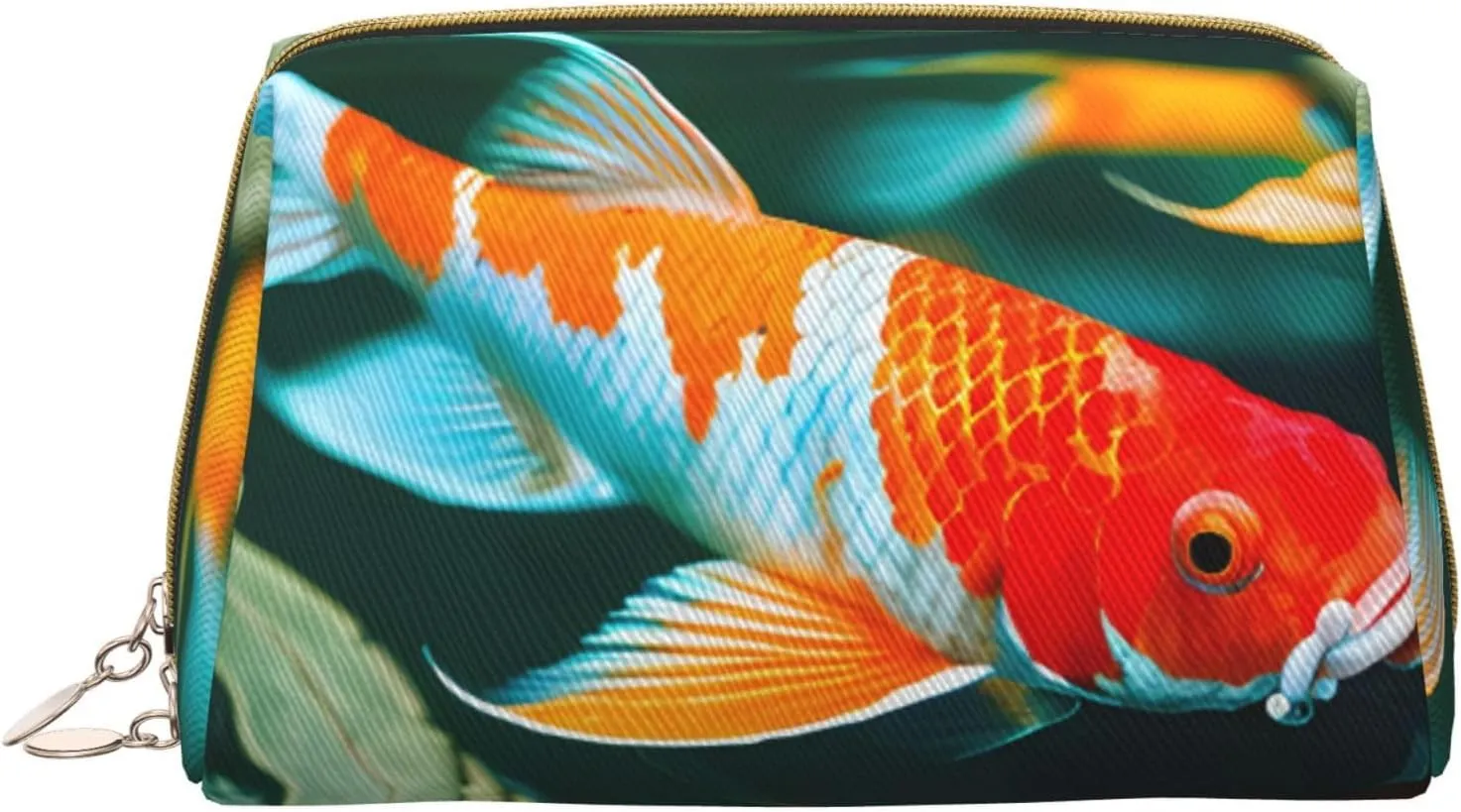 Pretty Koi Fish Toiletry Pouch, Travel-Friendly Makeup Organizer For Makeup Brushes, Lipsticks