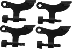 PRETYZOOM Door Stops Pcs Black Door Stops Easy Installation Heavy Duty Wall Mount