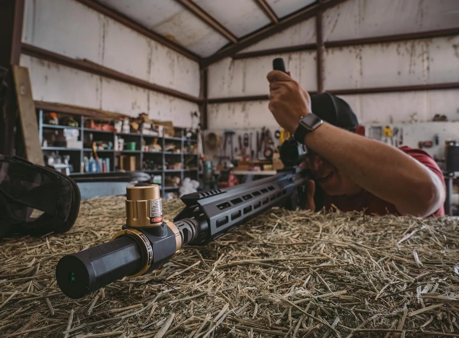 Professional Laser Bore Sighter with Magnetic Connection, Multiple Caliber Usage and Storage Case for Scope Mounting, Gunsmithing and Maintenance
