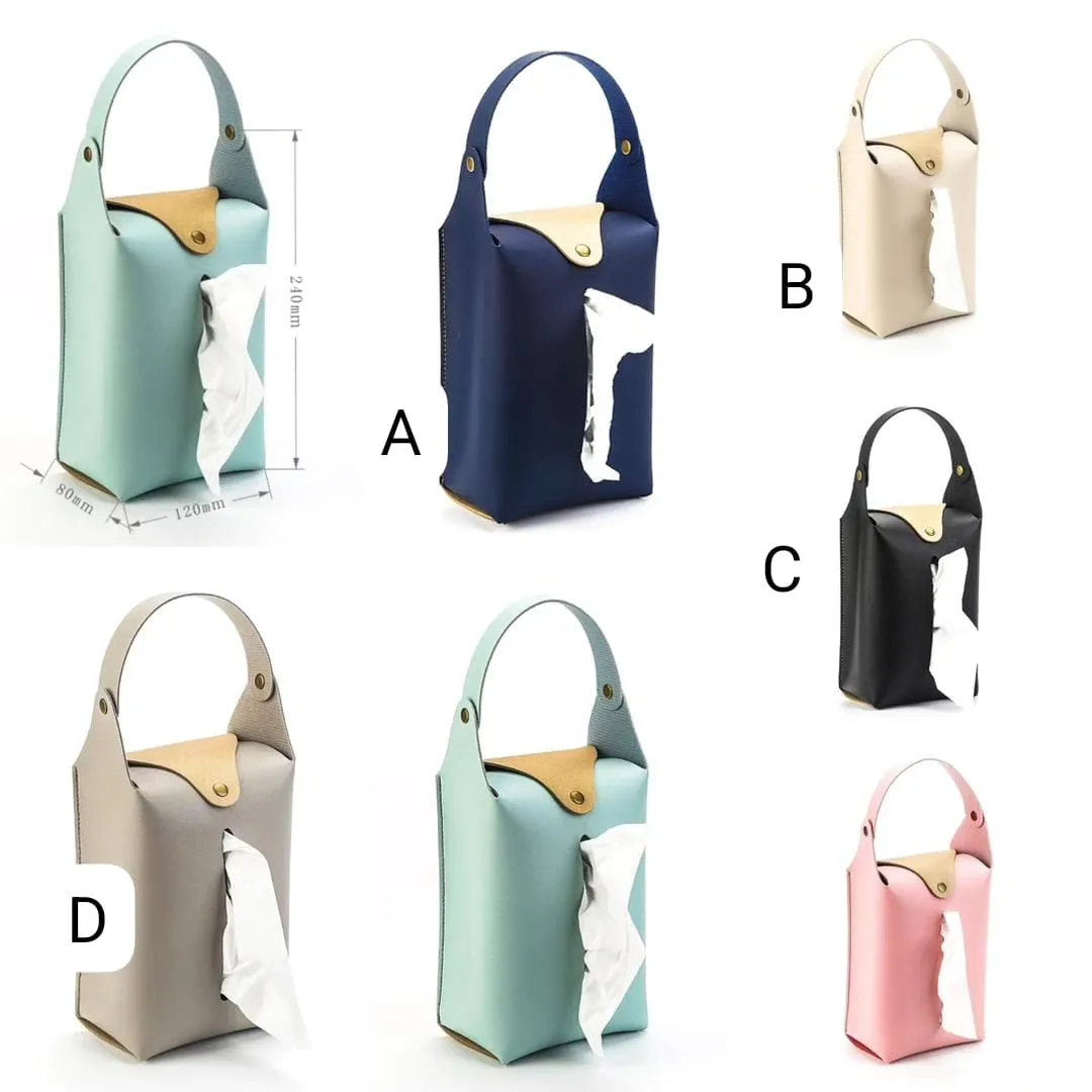 PU leather napkin tissue Holder