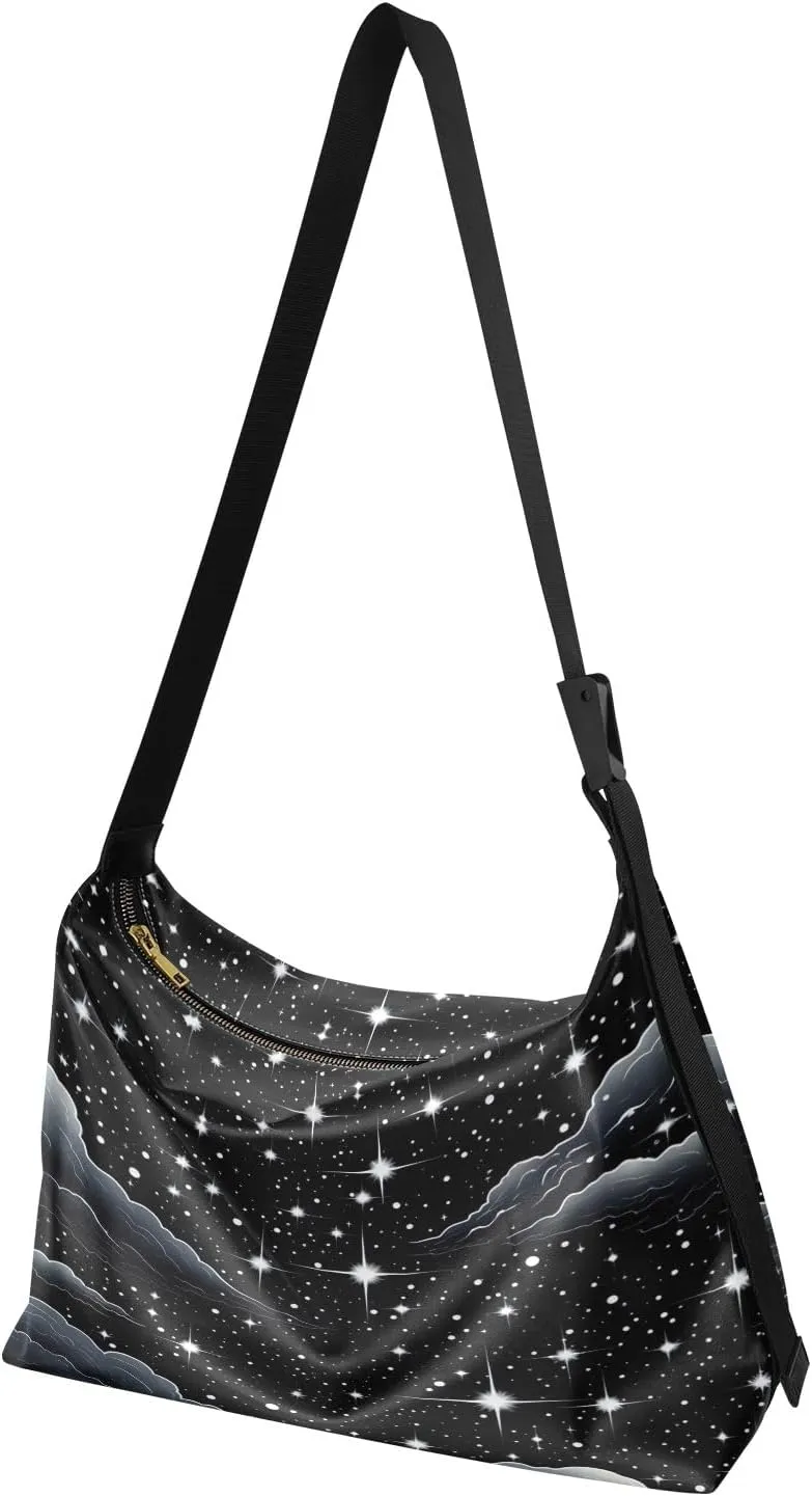 Pumpkin on Black Men Shoulder Bag Leather, Shoulder Bag, Fashion Crossbody Bag