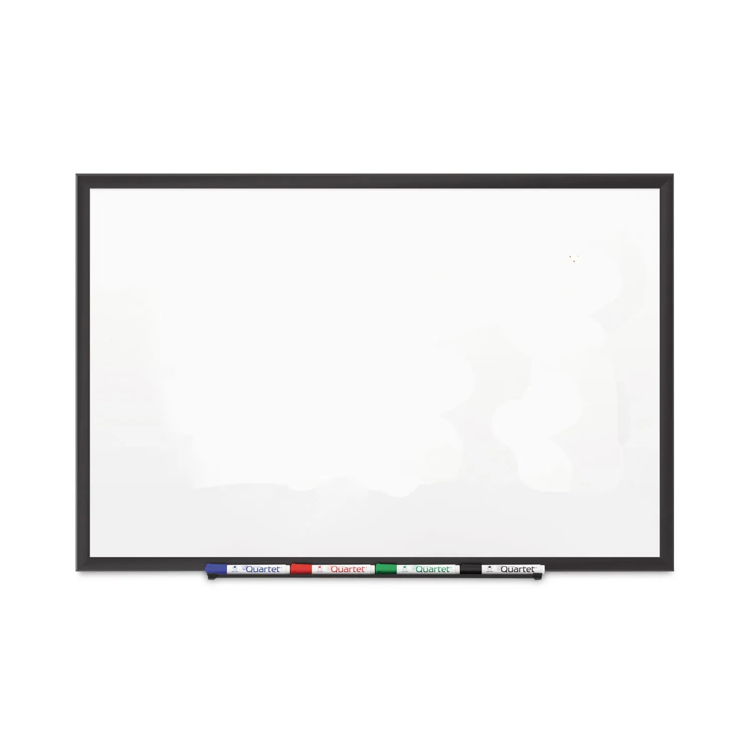 Quartet® Classic Series Porcelain Magnetic Dry Erase Board, 60" x 36", White Surface, Black Aluminum Frame