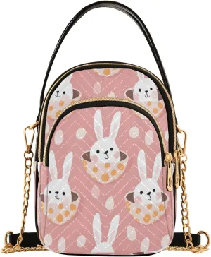 Quilted Crossbody Bags for Women,Rabbit in Hole Women's Crossbody Handbags Small Travel Purses Phone Bag