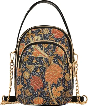 Quilted Crossbody Bags for Women,William Morris Cray Women's Crossbody Handbags Small Travel Purses Phone Bag