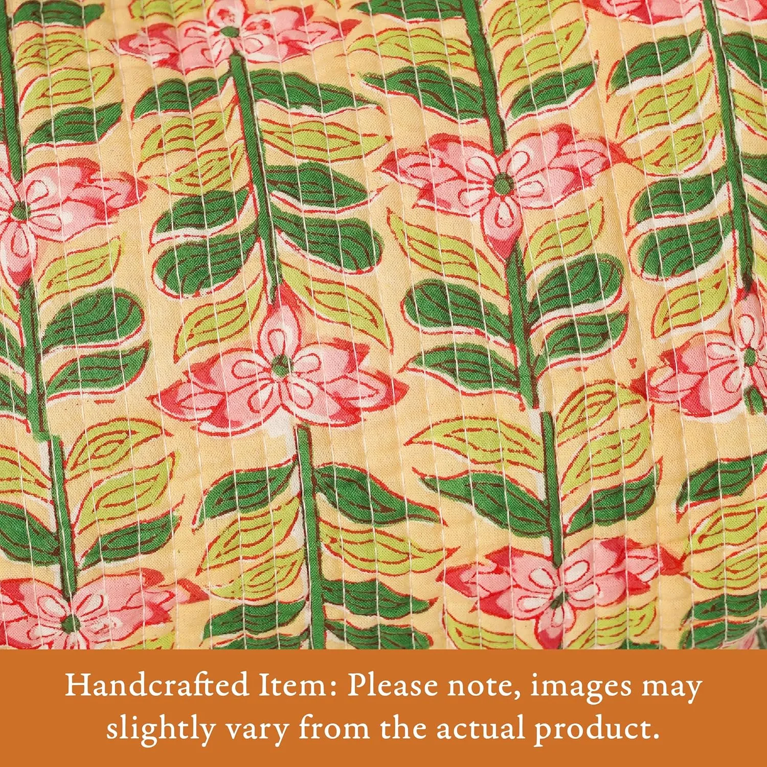 Quilted Floral Makeup Bag Set – Madagascar Prewinkle Butter Pattern 3 Sizes, Waterproof Lining, Make Up Travel Cosmetic & Toiletry Bags For Traveling Women