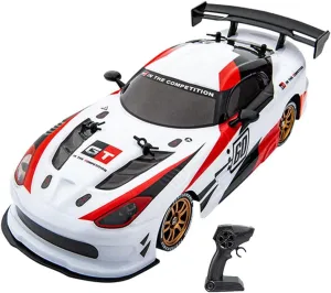 RC Car, 1:16 Scale 2.4GHz Remote Control Car, 4WD High Speed RC Racing Car, with Two Sets of Tires RTR Drift Car for Kids and Adults