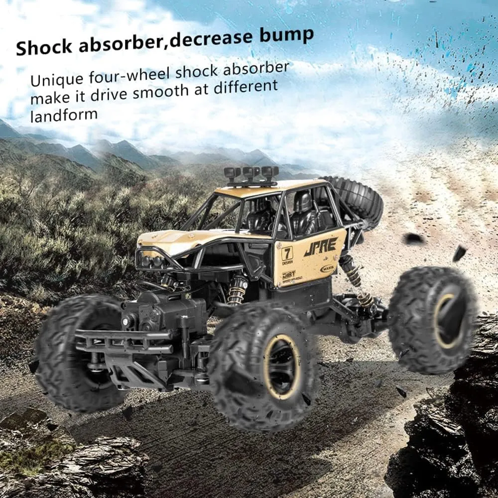 RC Cars for Boys Age 8-12, High Speed 1:16 Remote Control Car, 2.4 GHZ Alloy Off Road RC Car All Terrain Climbing Racing Car Gifts for Boy Birthday