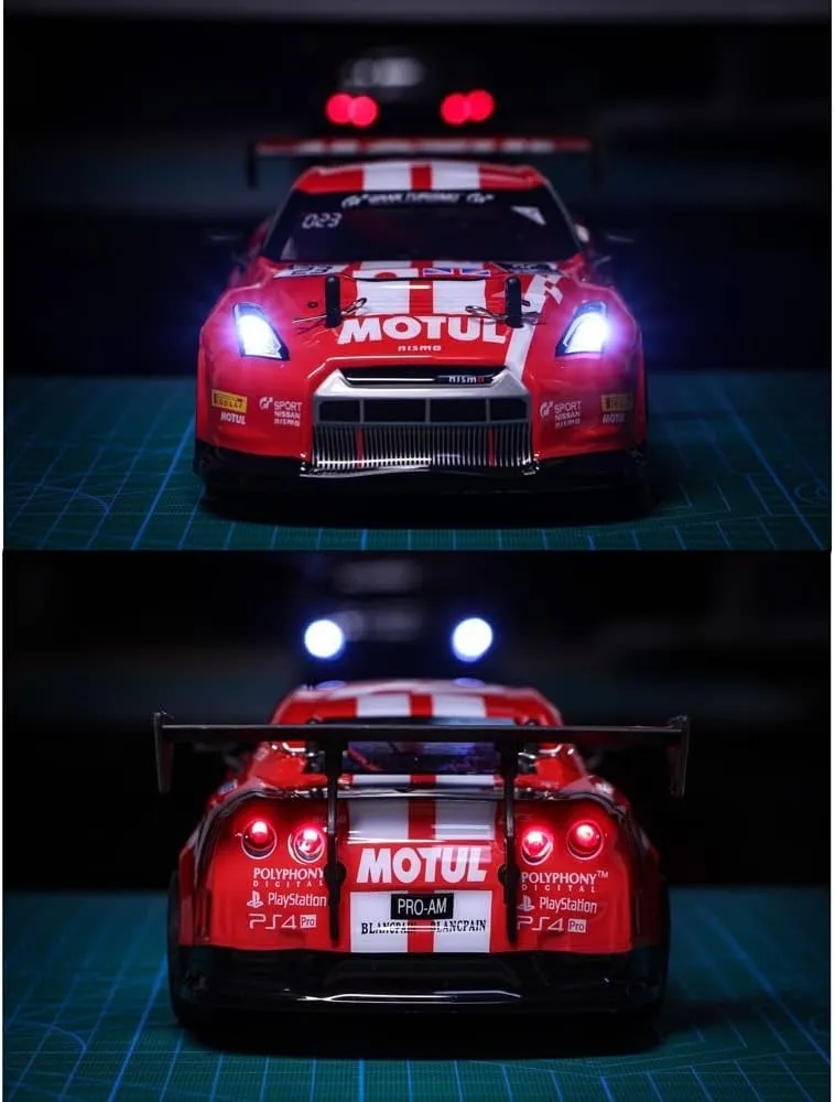 RC Drift Car, 1:18 Remote Control Car 4WD Drift RC Cars Vehicle with LED Light 50km/h High Speed Racing RC Drifting Car RTR Gifts Toy for Boys Kids