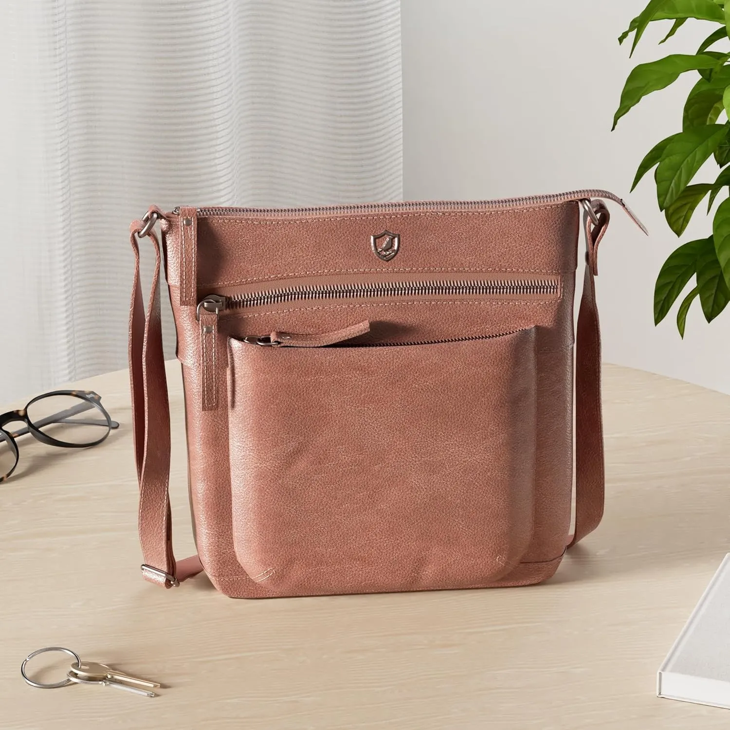 Real Leather Purse for Women Crossbody Bag Travel Shoulder Handbag Small Vintage Pocketbook