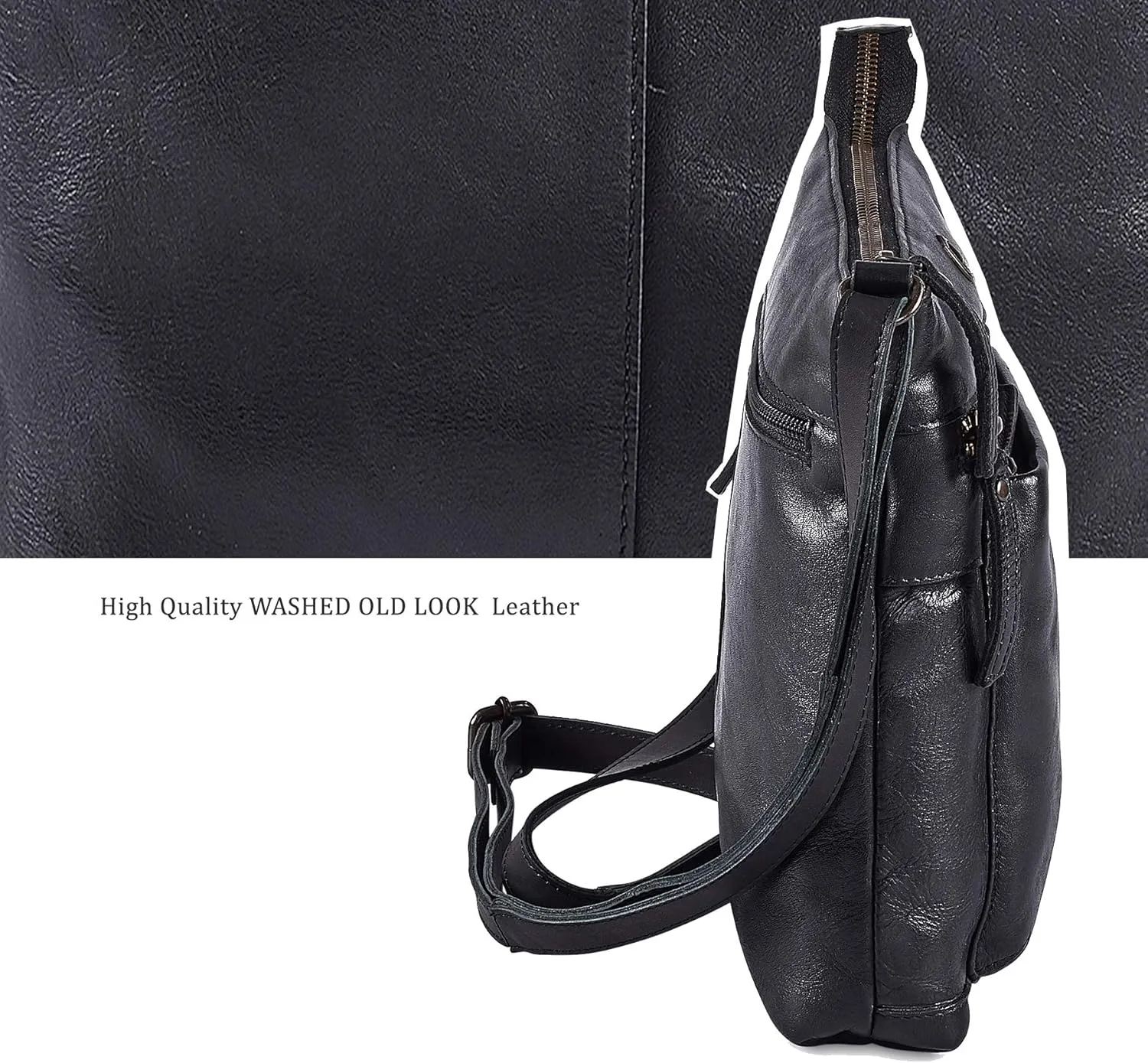 Real Leather Purse for Women Crossbody Bag Travel Shoulder Handbag Small Vintage Pocketbook