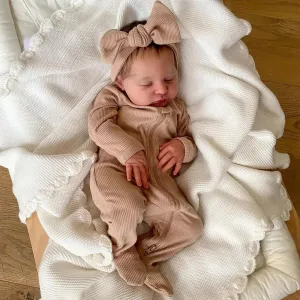 Reborn Lifelike Baby Dolls - 19 inch Soft Body Realistic Newborn Dolls, Handmade, Washable, Perfect for Children's Gifts