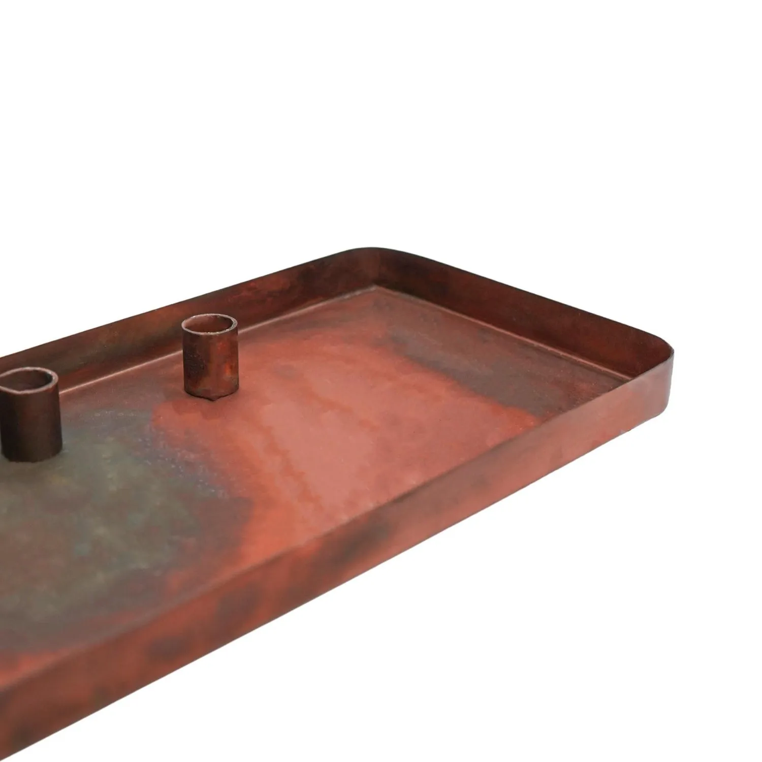 Rectangular Centrepiece with Magnetic Candle Holders