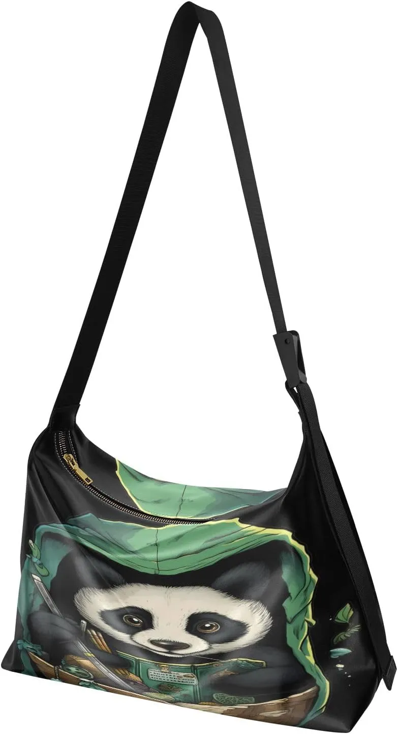 Red Crabs Corals Shells Shoulder Bag, Leather Hobo Handbags for Women, Vegan Leather Bag