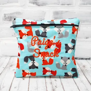 Red foxes Personalized Reusable Food Bag
