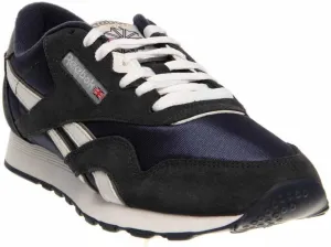 Reebok Men's Classic Nylon Sneaker, Team Navy/Platinum2, 5