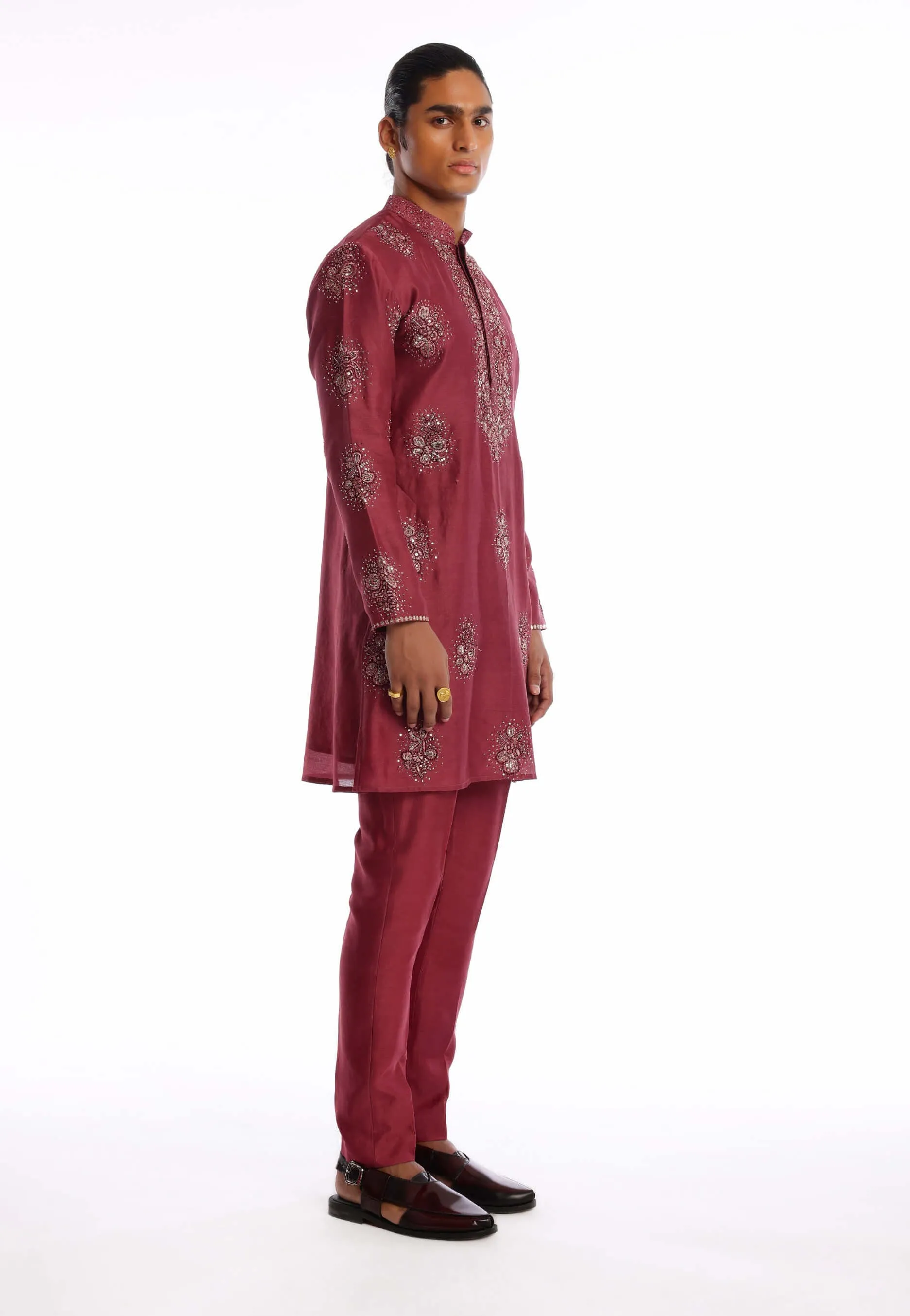 Regalia wine kurta and pants
