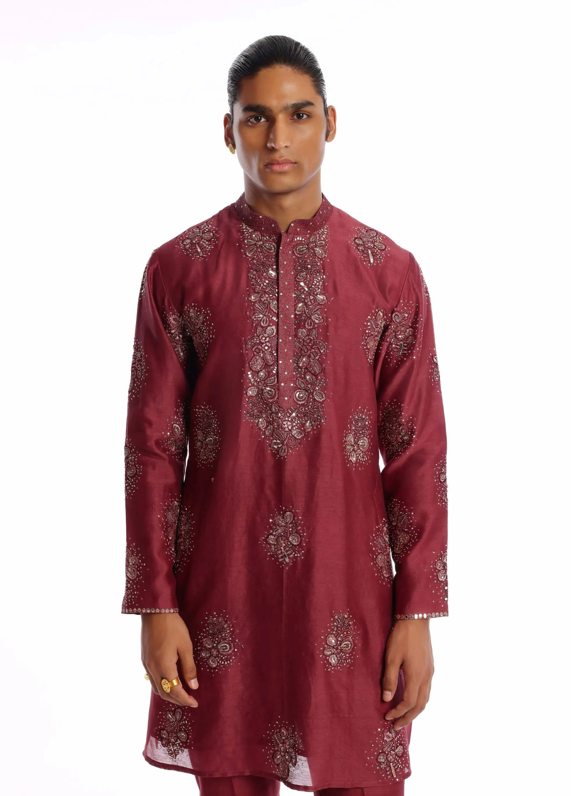 Regalia wine kurta and pants