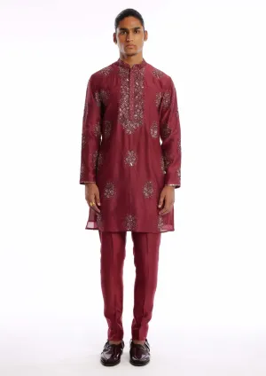 Regalia wine kurta and pants