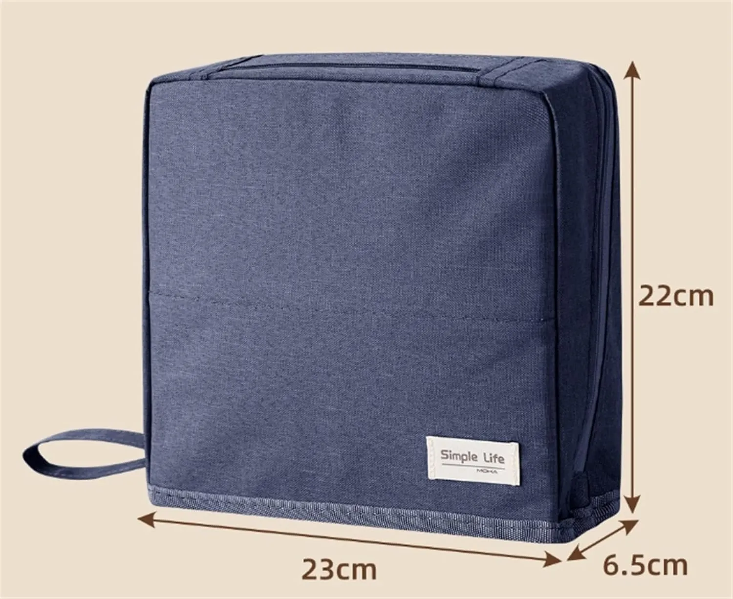Relevanton Standing Makeup Bag, Mysite Standing Makeup Bag Portable, Vertical Makeup Organizer Bag, Large Capacity, Oxford Cloth Storage Bags, Waterproof with Compartments (Black)