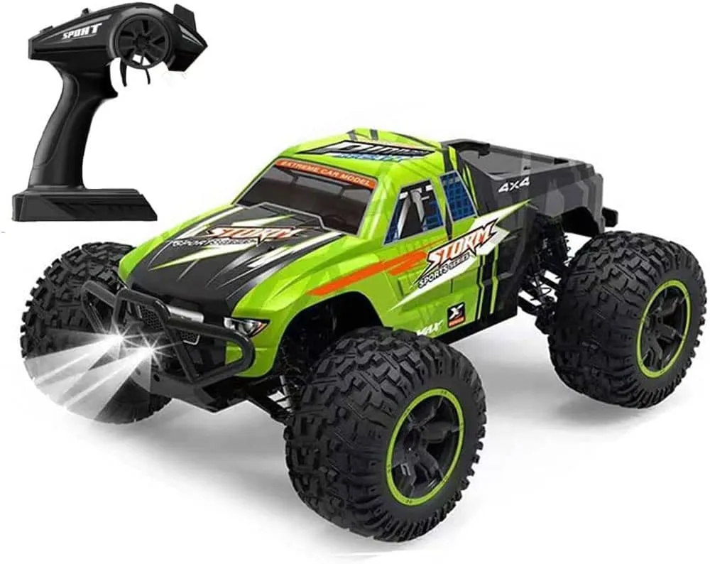 Remote Control Car for Boys,1:10 Scale Fast RC Cars All Terrain,High Speed 55km/h Rock Crawler RC Truck 4x4 Off Road Vehicle 2.4 GHz Control Birthday Xmas Gift for Kids Adults