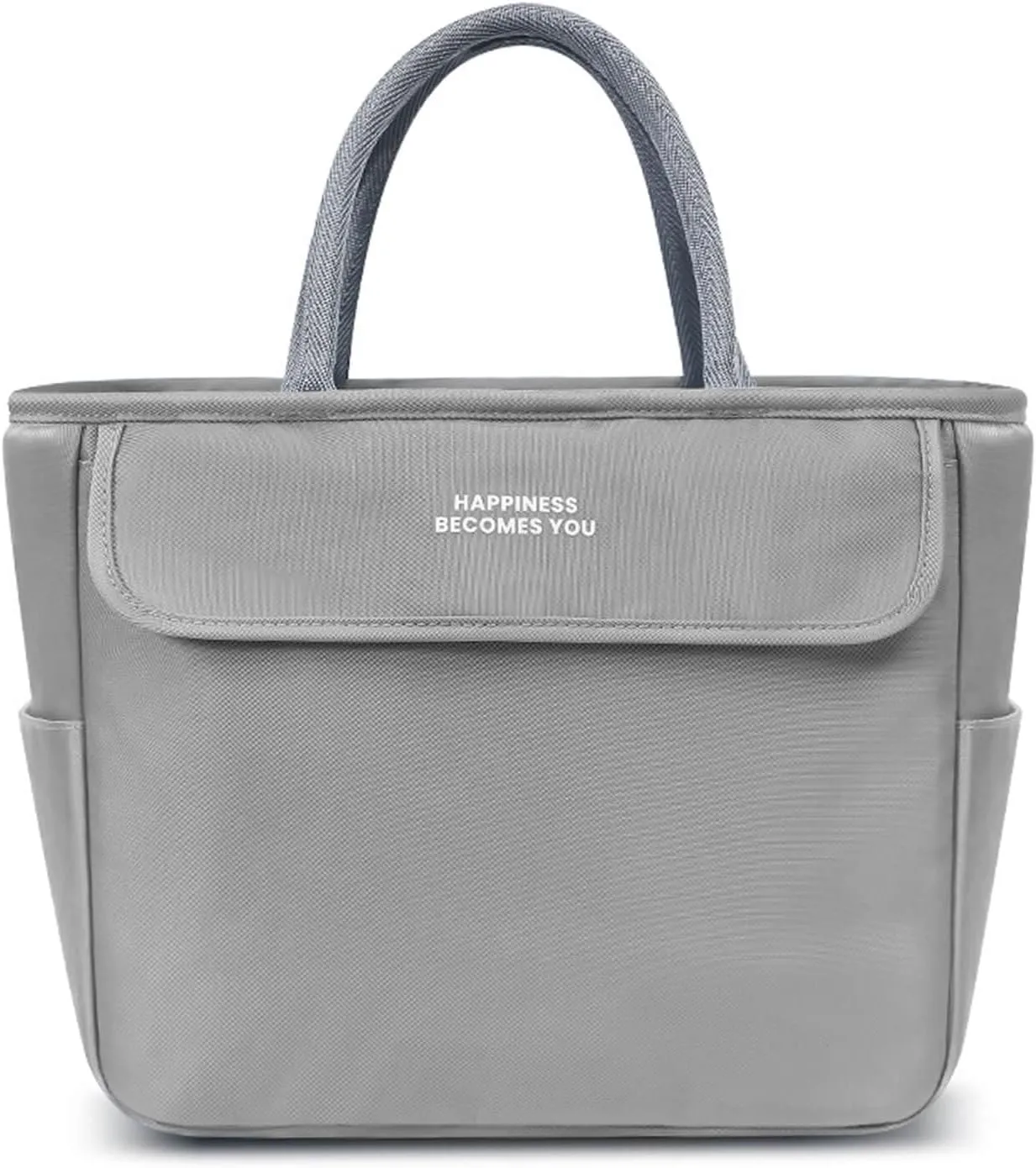Reusable Insulated Lunch Bag for Women/Man - Stylish, Large-Capacity, Leak-proof Lunch Tote Bag for Work, Picnics, Parties, Travel (Gery)