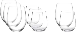 Riedel O Mixed Cabernet/ViognierTumbler, Set of 6 Plus 2 Bonus Glasses