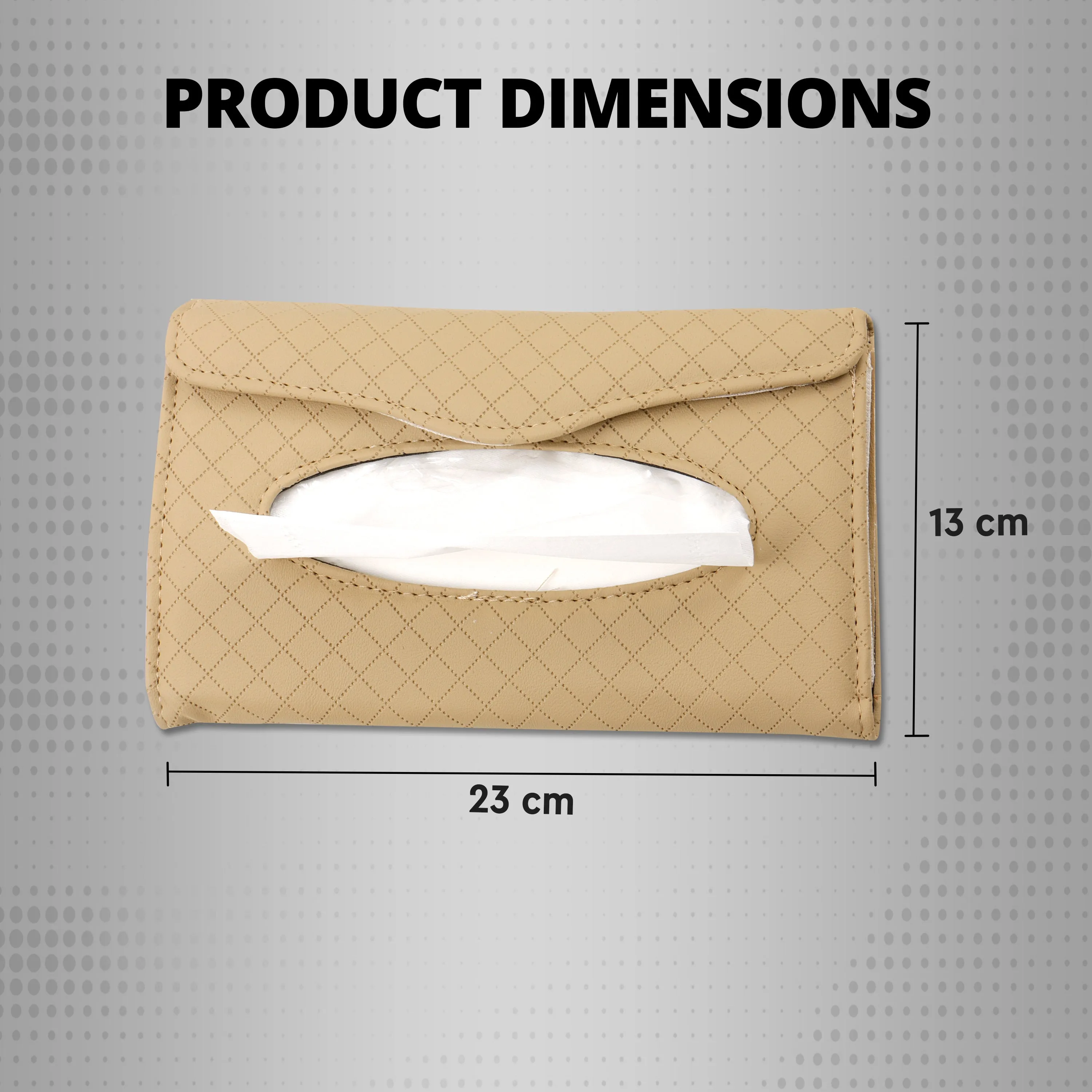 Robustt Car Sun Visor Tissue Holder - Beige