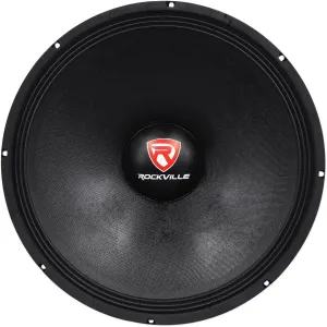 Rockville RVP18W8 1200 Watt Raw Replacement DJ PA Subwoofer 8 Ohm Sub Woofer, 18 inch