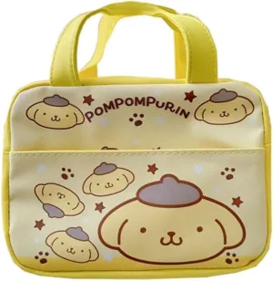 Roffatide Anime Pompom Purin Lunch Bag for Work Reusable Insulated Lunch Box Travel Picnic Container Lunch Box for women Yellow B