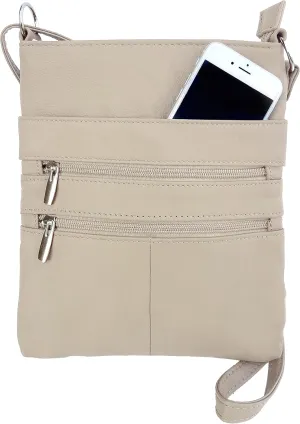Roma Leathers Cross Body Purse - Premium Quality Leather - Designed in USA