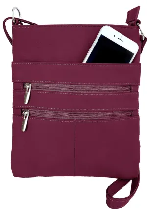 Roma Leathers Cross Body Purse - Premium Quality Leather - Designed in USA