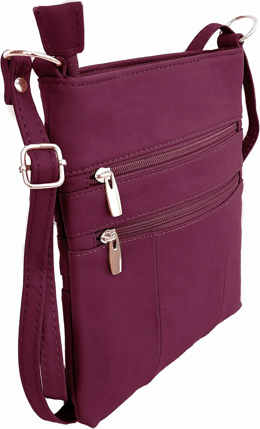 Roma Leathers Cross Body Purse - Premium Quality Leather - Designed in USA