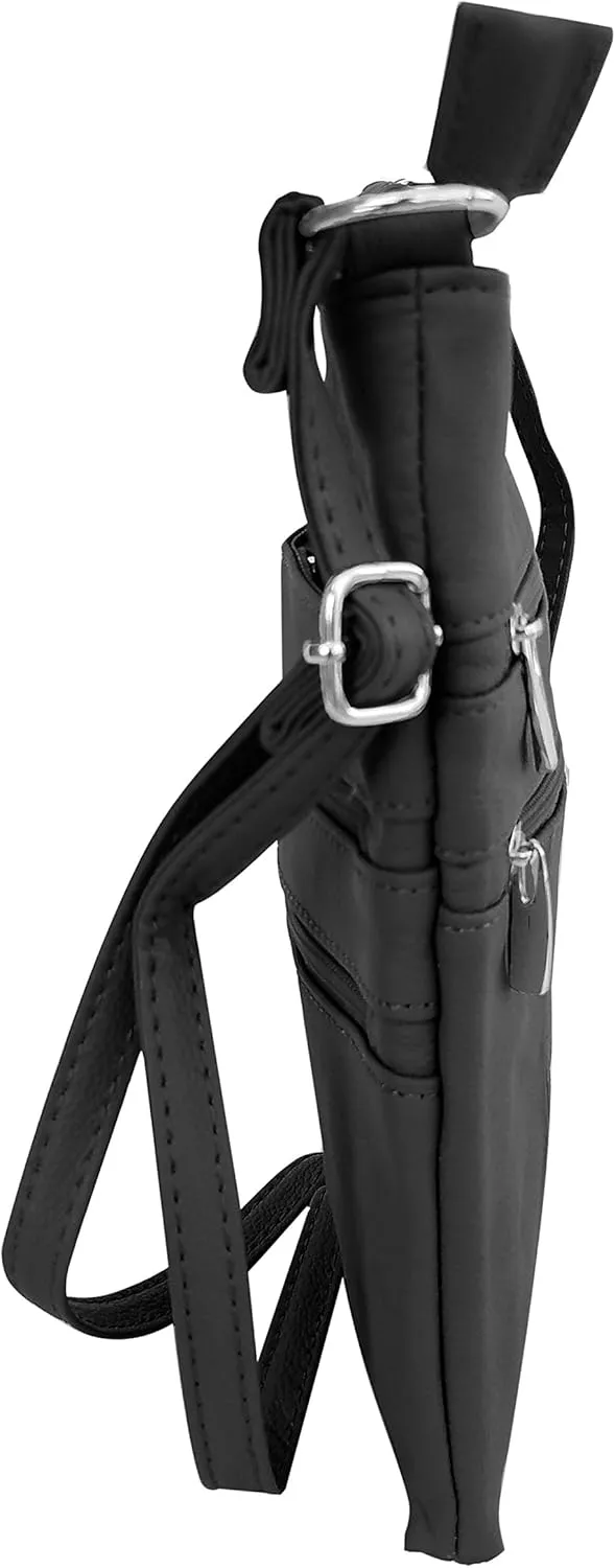 Roma Leathers Cross Body Purse - Premium Quality Leather - Designed in USA