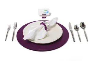 Round Placemat Set of 4 in Amethyst