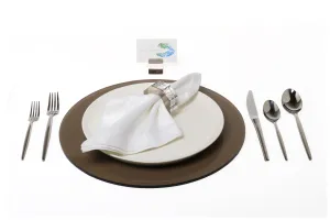 Round Placemat Set of 4 in Bronze