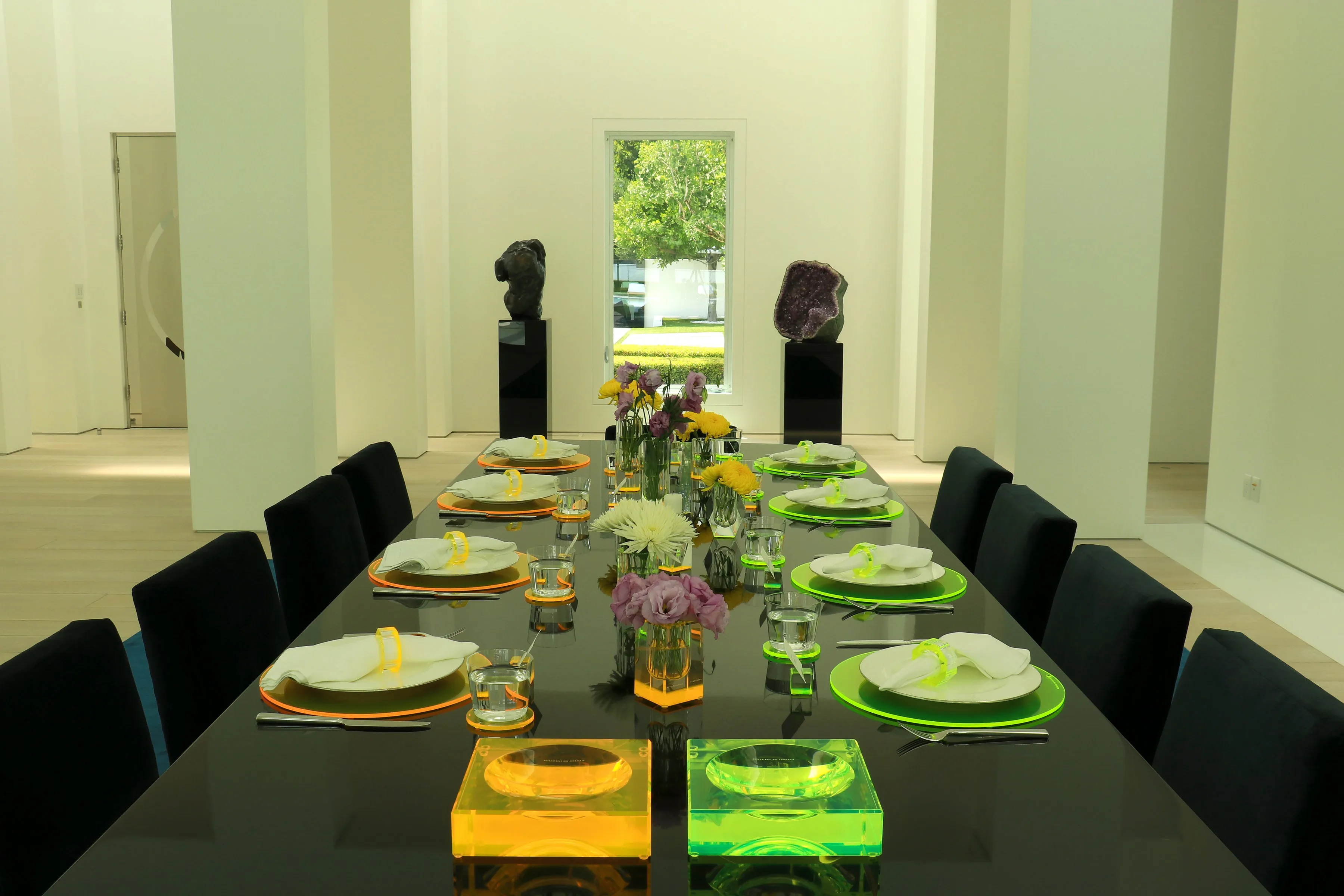 Round Placemat Set of 4 in Green