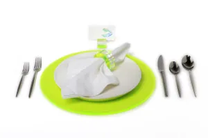 Round Placemat Set of 4 in Green