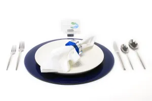 Round Placemat Set of 4 in Sapphire