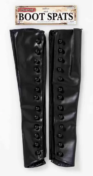 Rubies Men's Adult Sized Steampunk Boot Spats Costume Accessory, Black for Themed Parties and Halloween