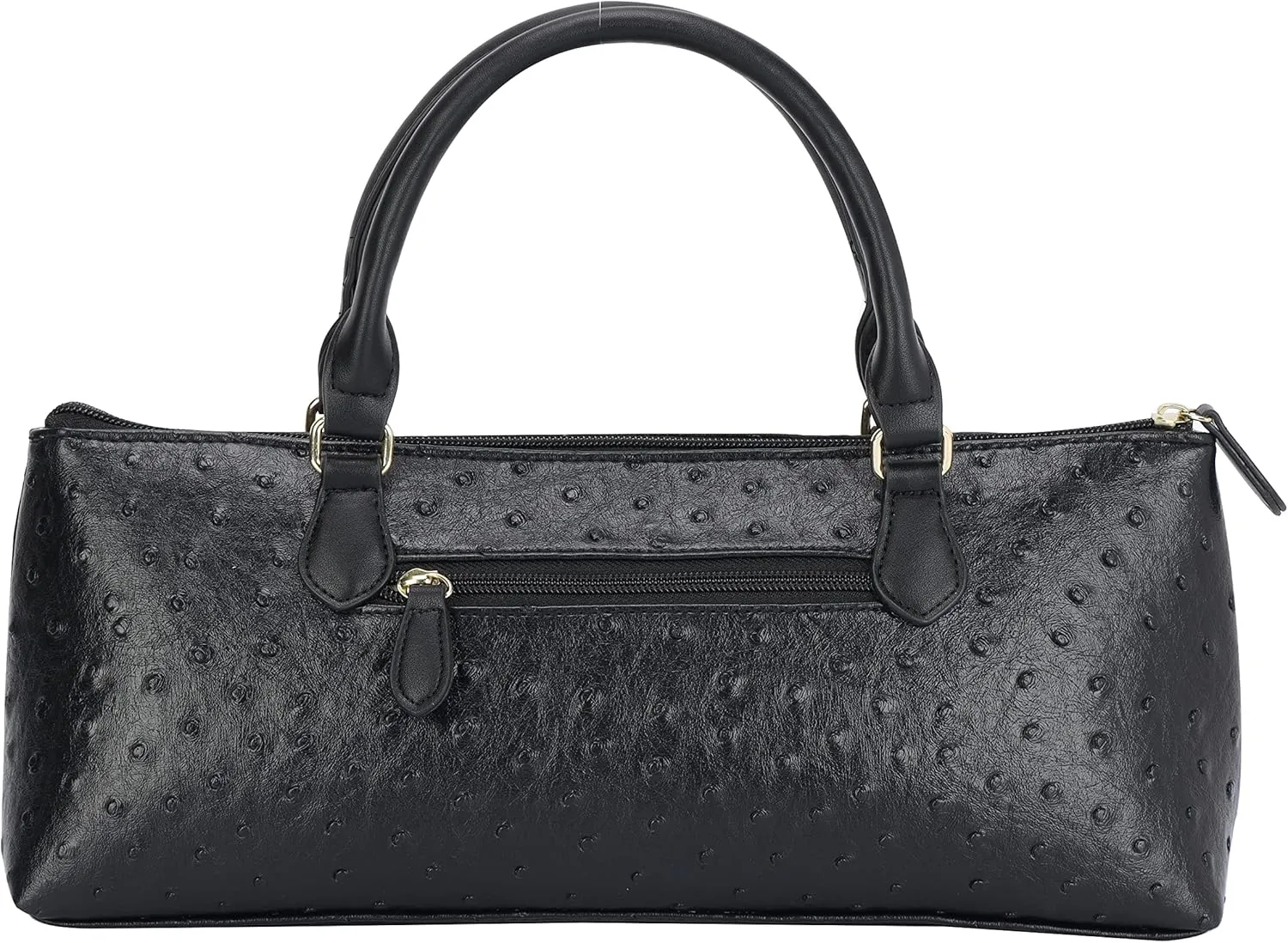 Sachi La Soir'ee Insulated Wine Purse Clutch (Black Ostrich)