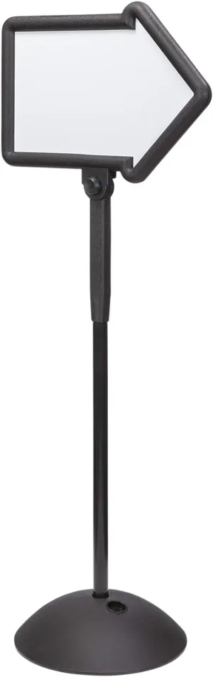 Safco Write Way Dry Erase Board Directional Arrow Sign, Dual-Sided and Magnetic for Indoor and Outdoor Use, 65"in Height, Black