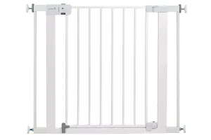 Safety 1st Easy Install Baby Gate for Doorways, Auto-Close Pressure-Mounted Magnetic Latch, Indoor Dog Gates, No Drilling, Fits 29"-38", White
