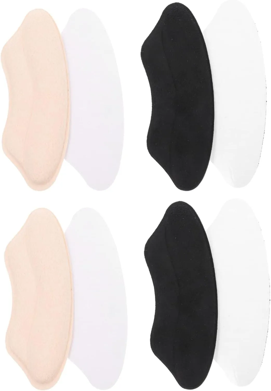 SAFIGLE 4 Pairs Anti-Falling Heel Sticker Heel Accessory High Heel Comfort Pads Protective Heel Pads Wear-Resistant Heel Liners Heel Protectors Heel Protector Cushion Anti-Leather Fleece