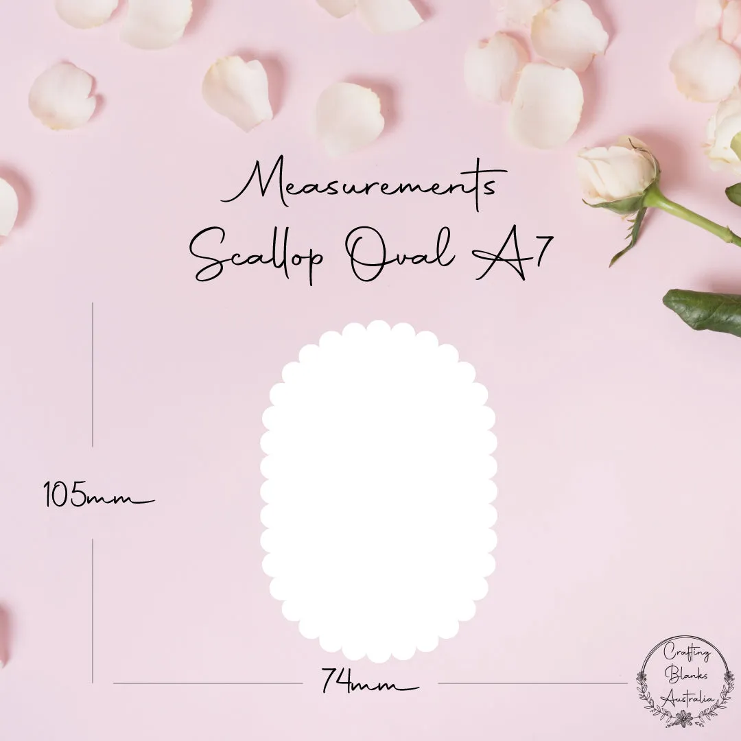 Scallop Oval • Blank Shape • A7